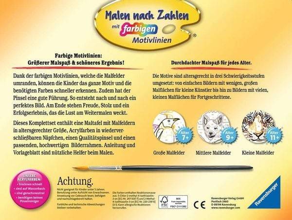 Ravensburger - Malen nach Zahlen - Verschmuste Kätzchen