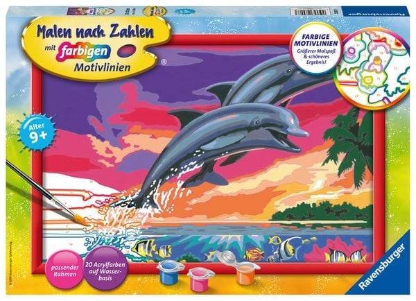 Ravensburger - Malen nach Zahlen - Welt der Delfine