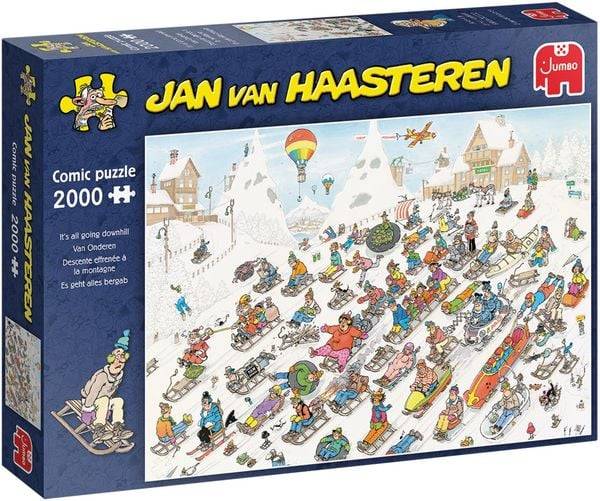 Jumbo Spiele - Jan van Haasteren - Es geht nur bergab 2000 Teile