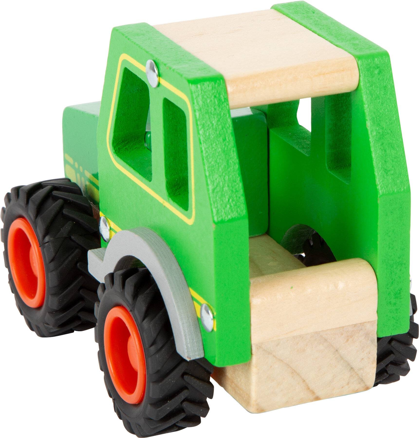 Small Foot 11078 Traktor aus Holz mit gummierten Reifen