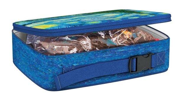Eurographics 9100-1204 - Lunchbox, Brotdose mit Puzzle 100 Teile, Motiv: Sternennacht von Vincent van Gogh, Fine Art