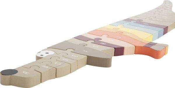Small foot 12413 - Buchstabenpuzzle Hund, ABC-Lernspiel, Holz