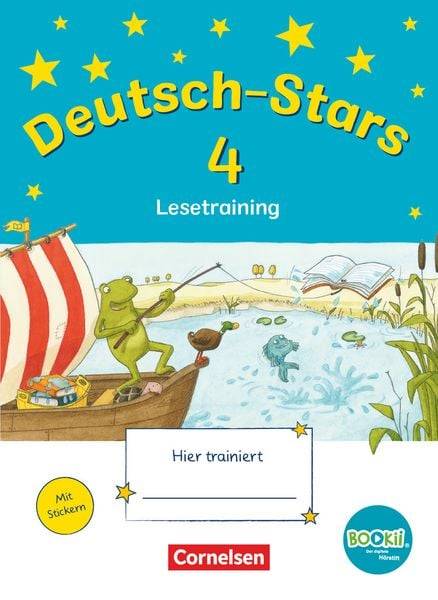 Deutsch-Stars - BOOKii-Ausgabe - 4. Schuljahr. Lesetraining - Übungsheft mit Lösungen