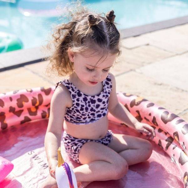 Pool Rose Gold Leopard 100 cm