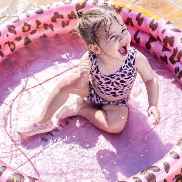 Pool Rose Gold Leopard 100 cm