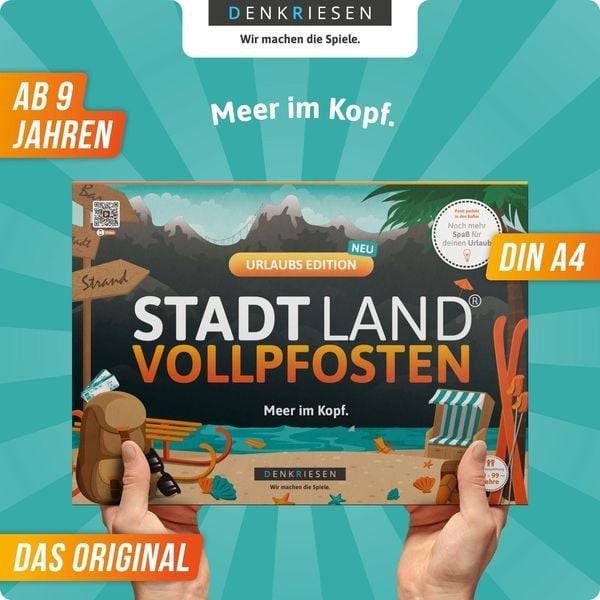 Denkriesen - Stadt Land Vollpfosten® - Urlaubs Edition - "Meer im Kopf" (Spiel)