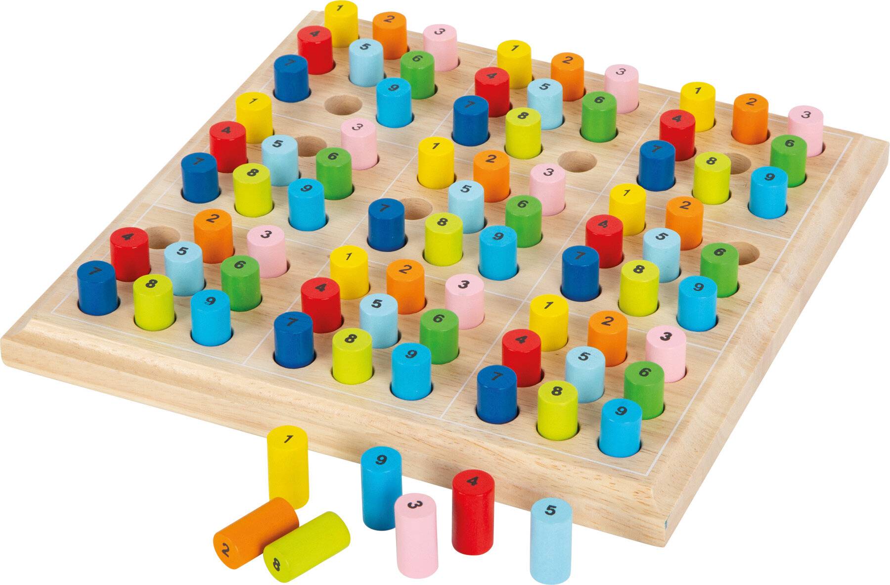small foot 2489 Sudoku bunt aus Holz, Brettspiel