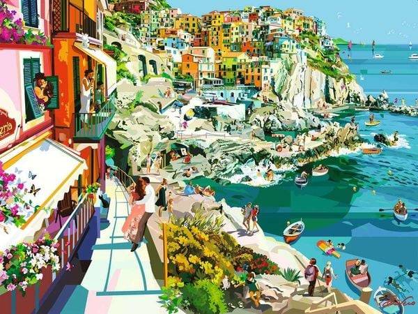 Puzzle Ravensburger Verliebt in Cinque Terre 1500 Teile