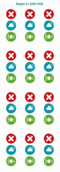 504 BOOKii® Aufnahme-Sticker neutral Paket 4, Nr. 367-870