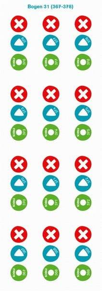 504 BOOKii® Aufnahme-Sticker neutral Paket 4, Nr. 367-870