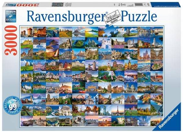 Puzzle Ravensburger 99 Beautiful Places in Europe 3000 Teile