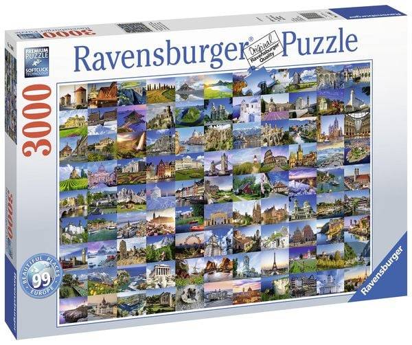 Puzzle Ravensburger 99 Beautiful Places in Europe 3000 Teile