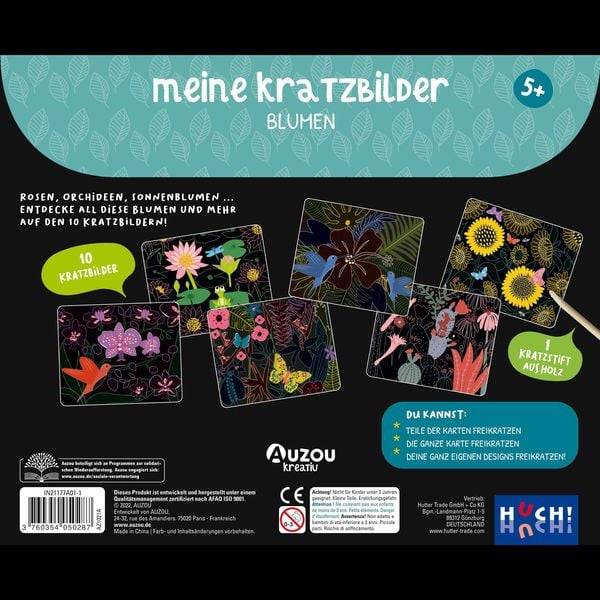Auzou - Meine Kratzbilder - Blumen