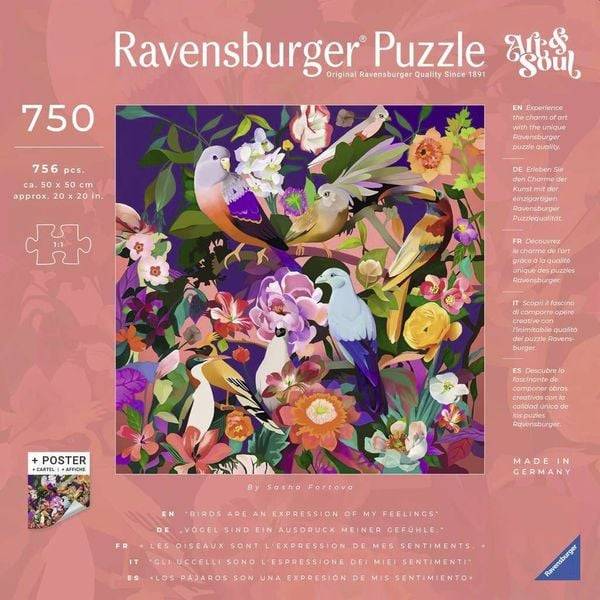 Ravensburger - Art & Soul - Bird watching, 750 Teile