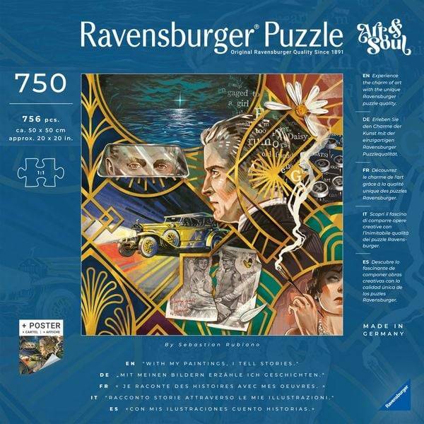 Ravensburger - Art & Soul - The Great Gatsby, 750 Teile