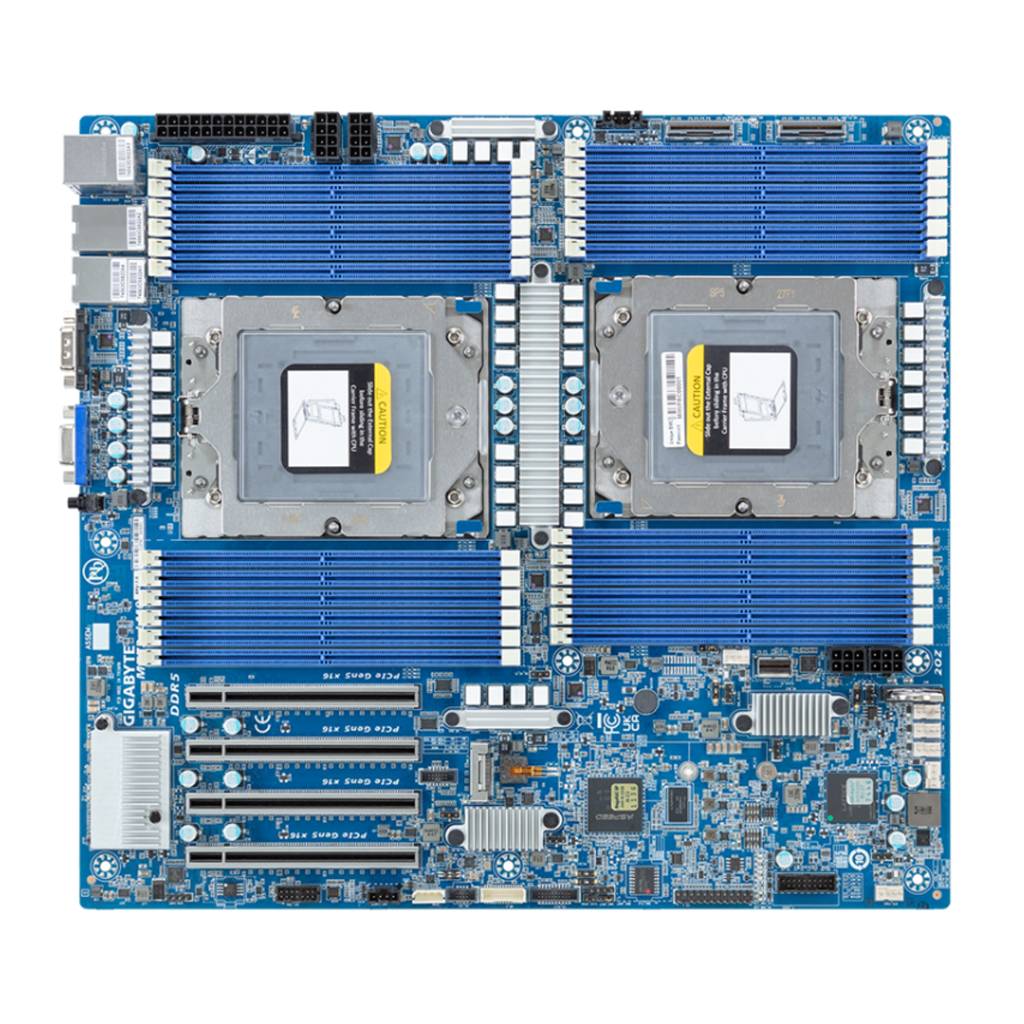 Gigabyte Mainboard MZ73-LM0 REV 2.0 AMD EPYC E-ATX Dual Sockel SP5 Single