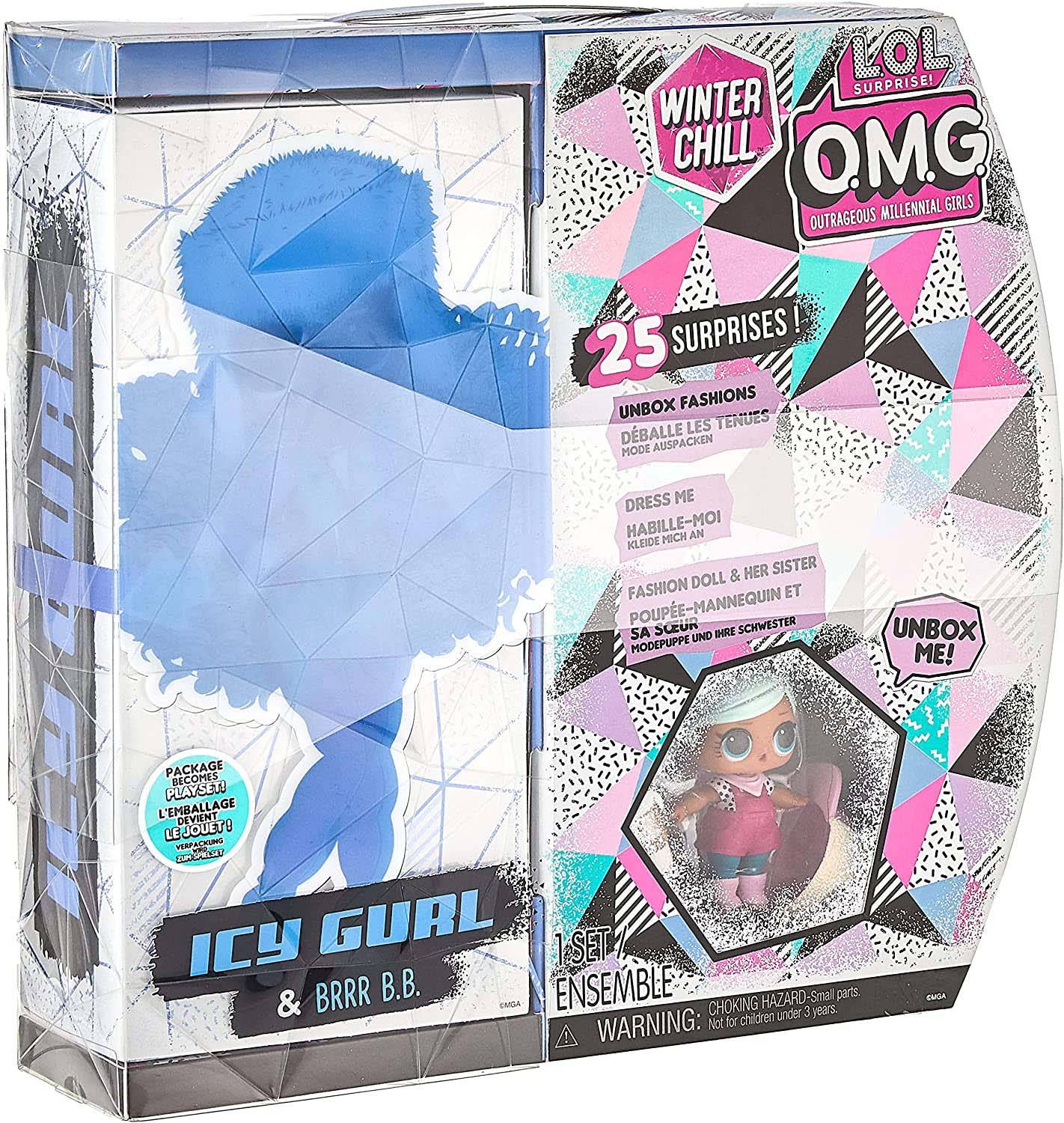 MGA Entertainment 570240E7C - L.O.L. Surprise OMG Winter Chill Icy Gurl and Brrr B.B.