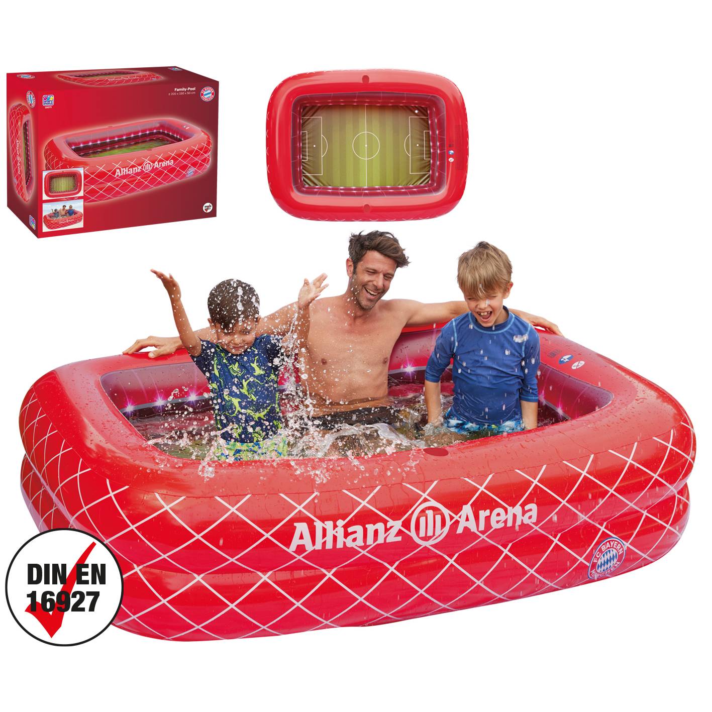 Happy People - Family Pool - FC Bayern München (200x150x50cm) Planschbecken Allianz Arena