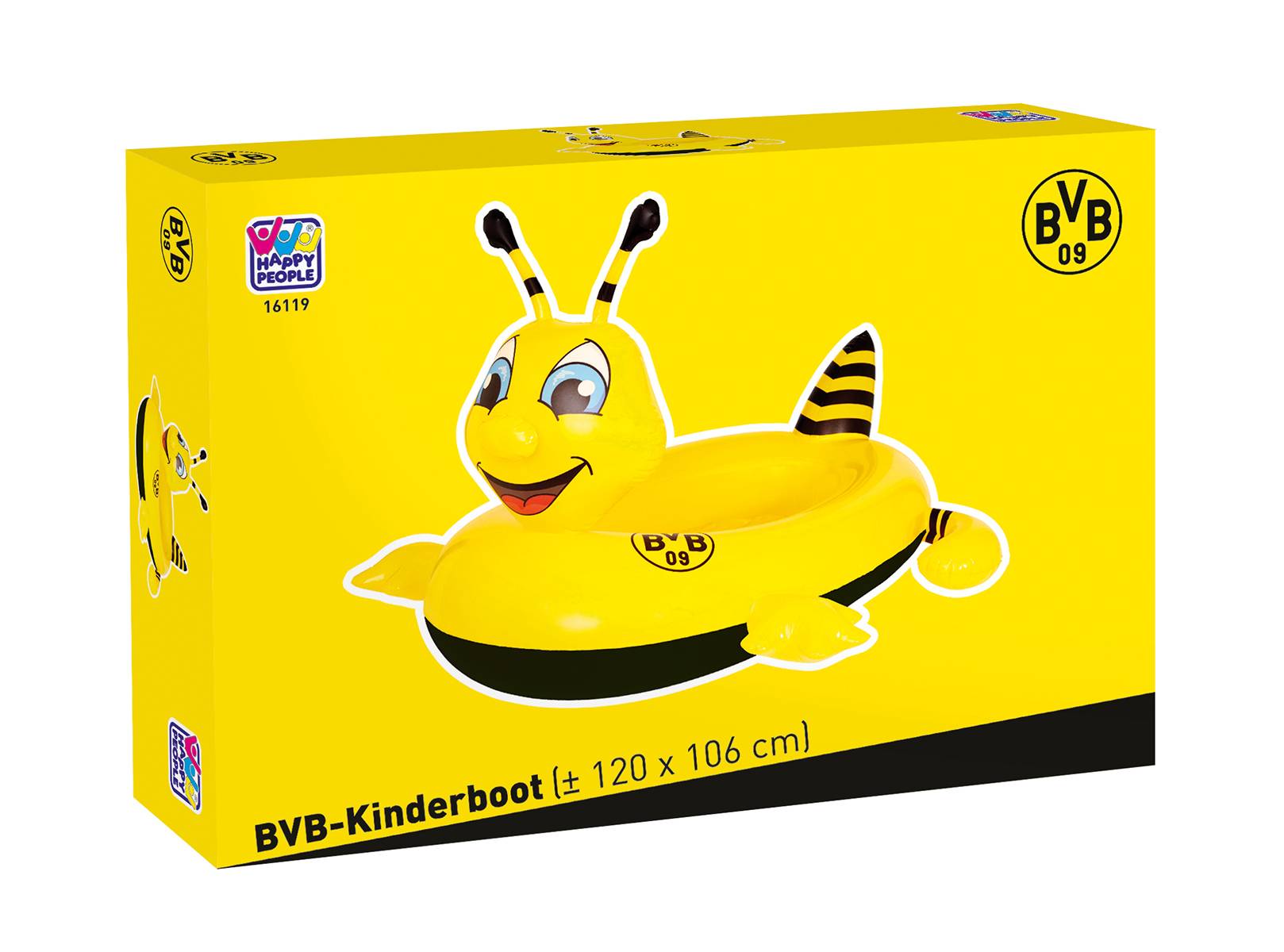 Happy People - Kinderboot - BVB Borussia Dortmund Emma (120x100x72cm) Schlauchboot Biene