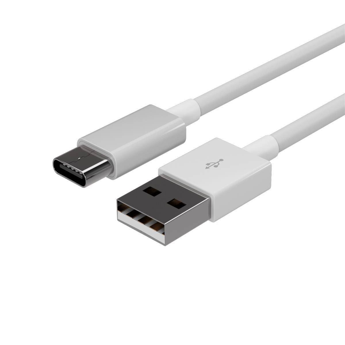 Flexline USB Kabel, USB-A Stecker auf USB-C Stecker, 2.0, ABS, weiß, 2,0m