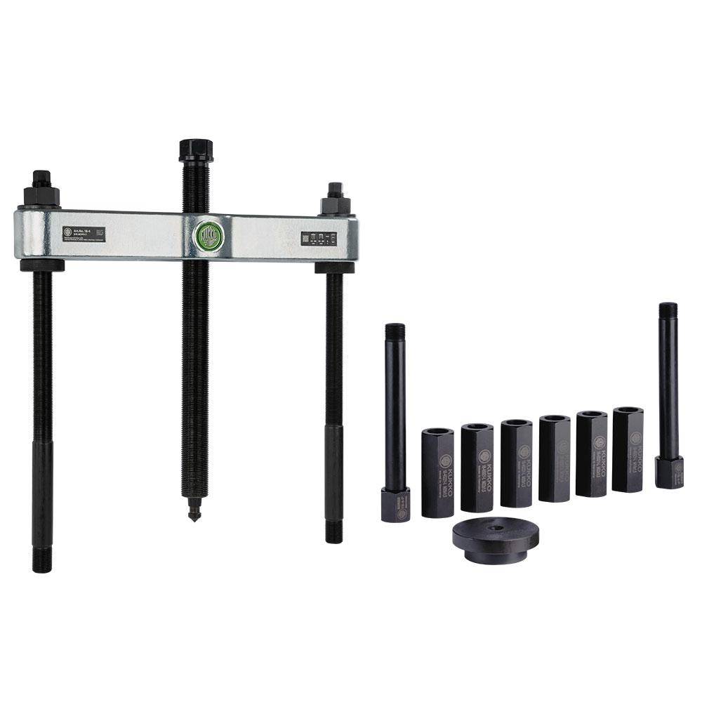 Abziehvorrichtung - für LKW- und NFZ-Achsen - Spanntiefe 370 mm - Spannweite 115 bis 380 mm - Zugkraft 15 t - Preis per Set