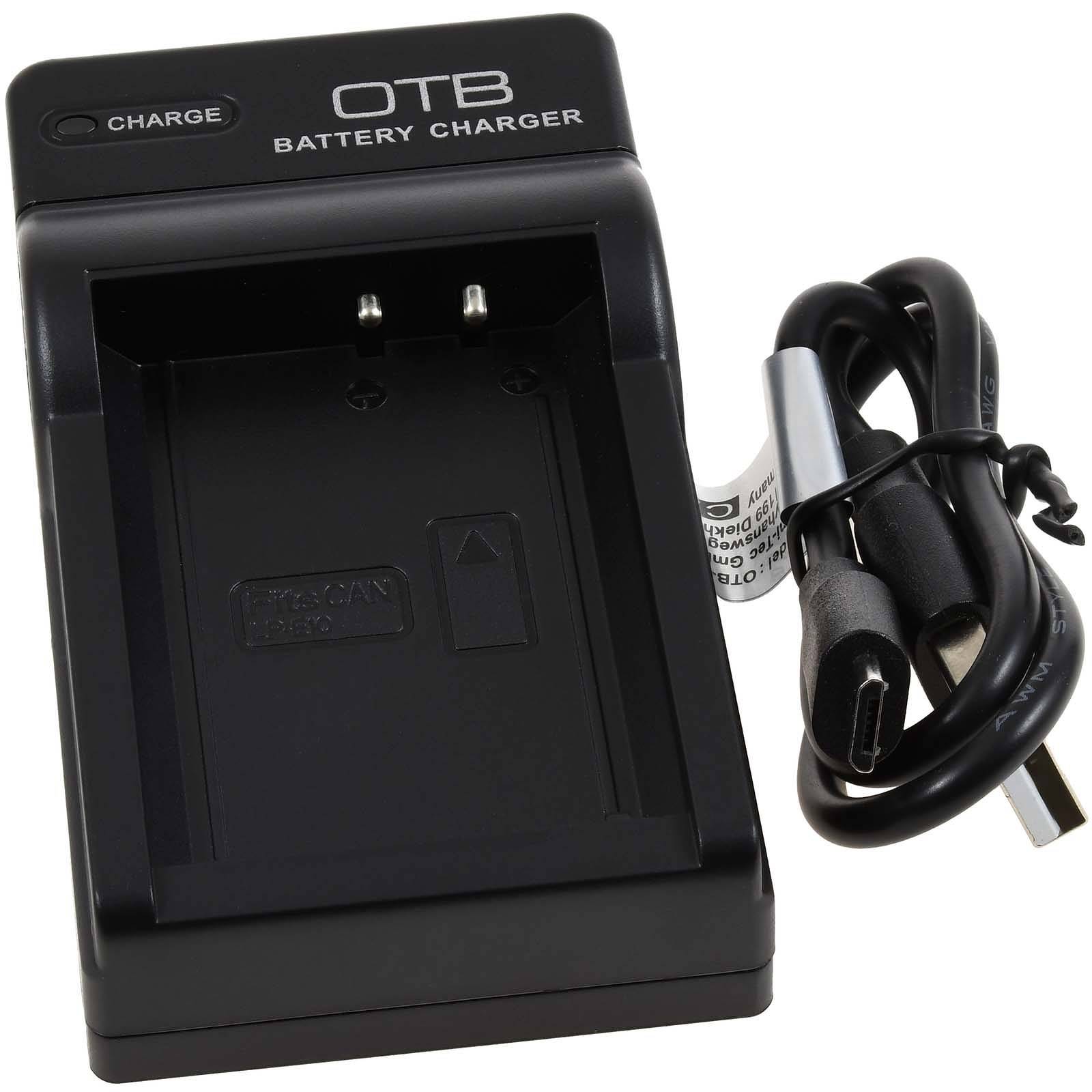 Powery Ladegerät, Ladestation DC-K für Akku Canon LP-E10 mit Micro-USB, 5V