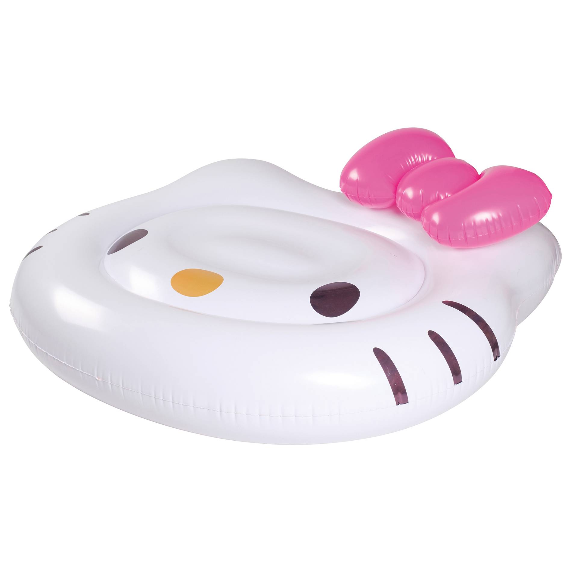 Happy People - Luftmatratze - Hello Kitty (140x120cm) Floater Schwimmtier mit aufblasbarer Schleife