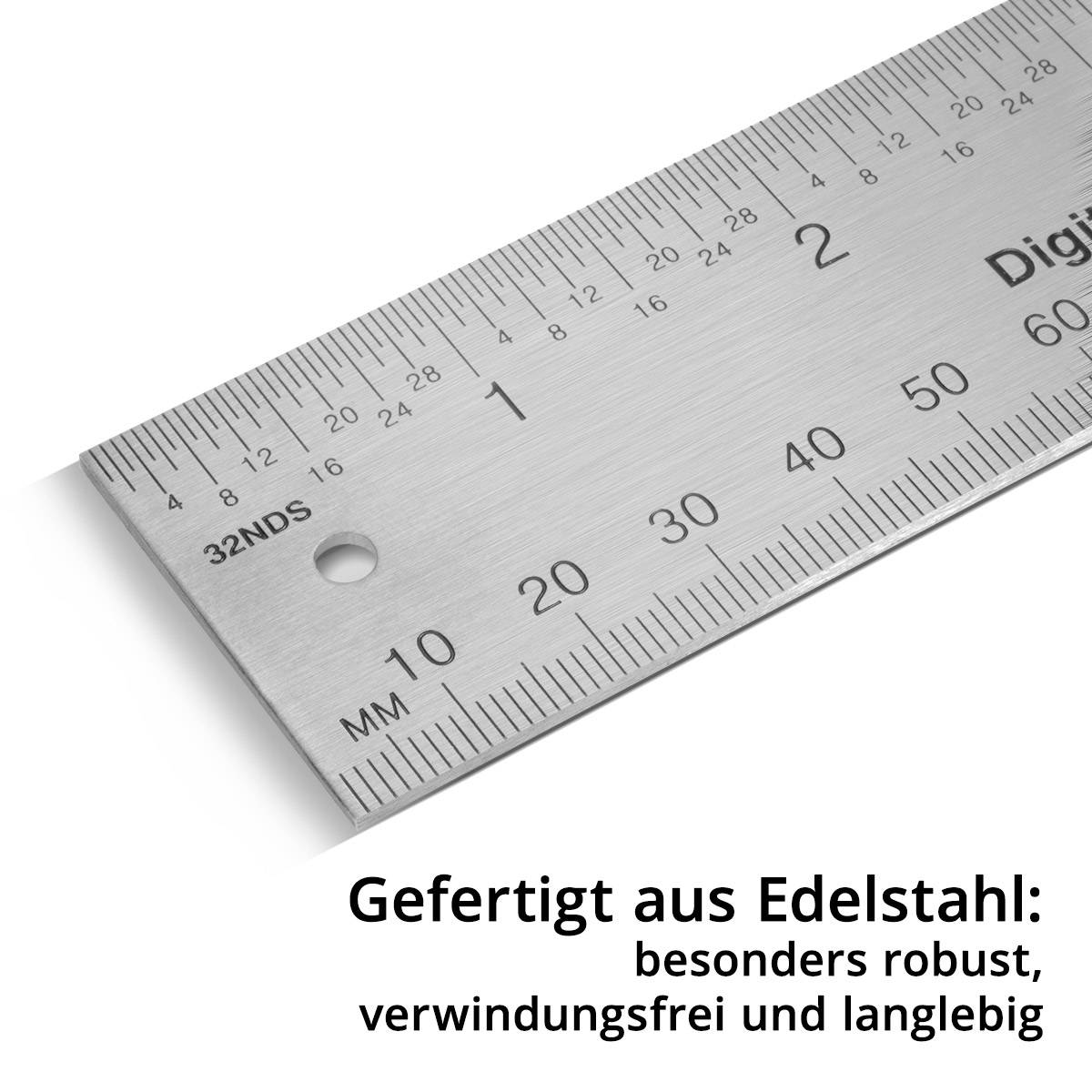 STAHLWERK Digitaler Winkelmesser DWM-200 ST mit 180 mm Messbereich 360°