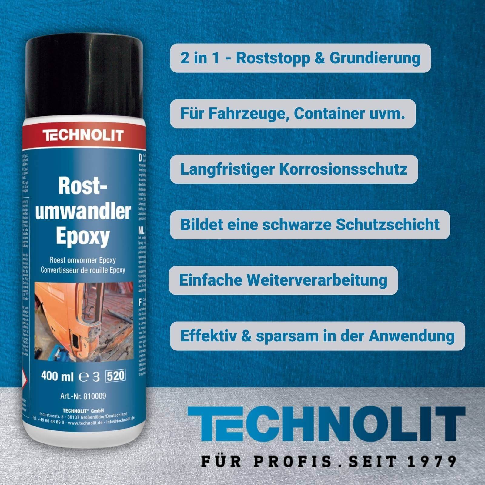 TECHNOLIT Rostumwandler Epoxy 400ml