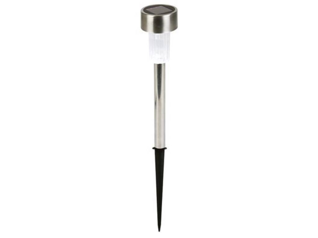 SOLAR-GARTENLEUCHTE mit Edelstahl-Sockel - 24 St. im Display