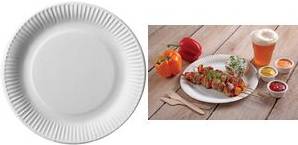 PAPSTAR Papp-Teller ''pure'', rund, 230 mm, weiß, 25er aus 100% Frischfaserkarton, lebensmittelecht, kompostierbar