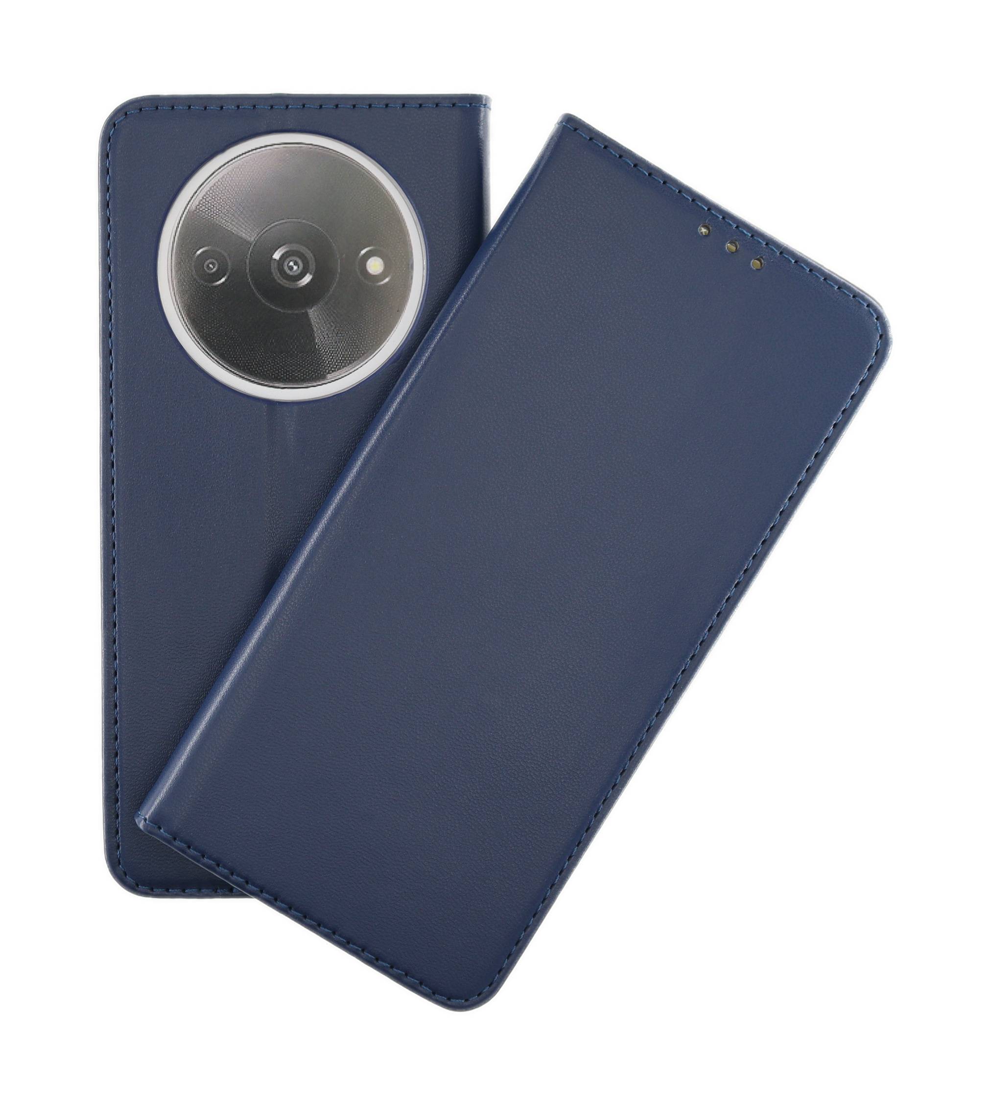 JAMCOVER Bookcase Smooth & Safe für Xiaomi Redmi A3 - Handytasche mit Kartenfach und Standfunktion