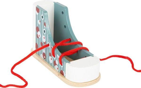 Small foot 11887 - Fädelschuh zum Schleife lernen, Holz