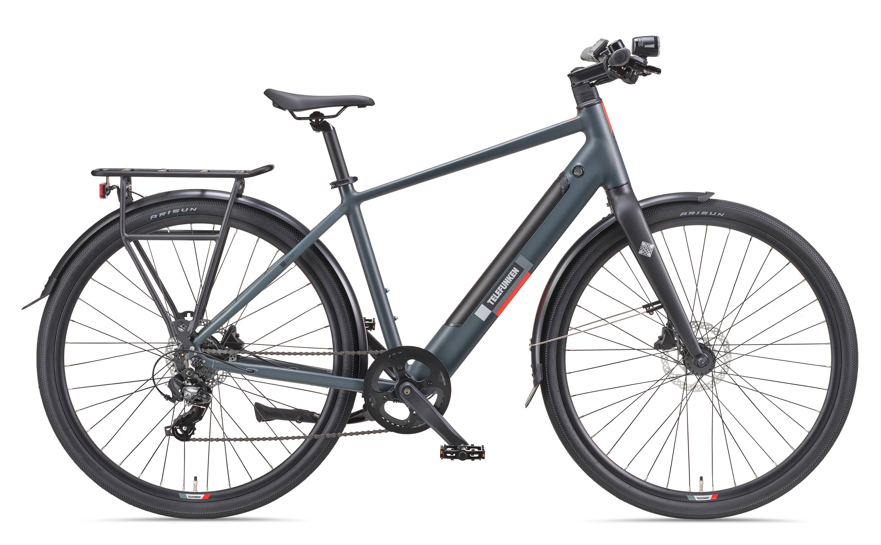 Telefunken Urban E-Bike Herren UH210 28 Zoll Hinterradmotor 7-Gang Kettenschaltung