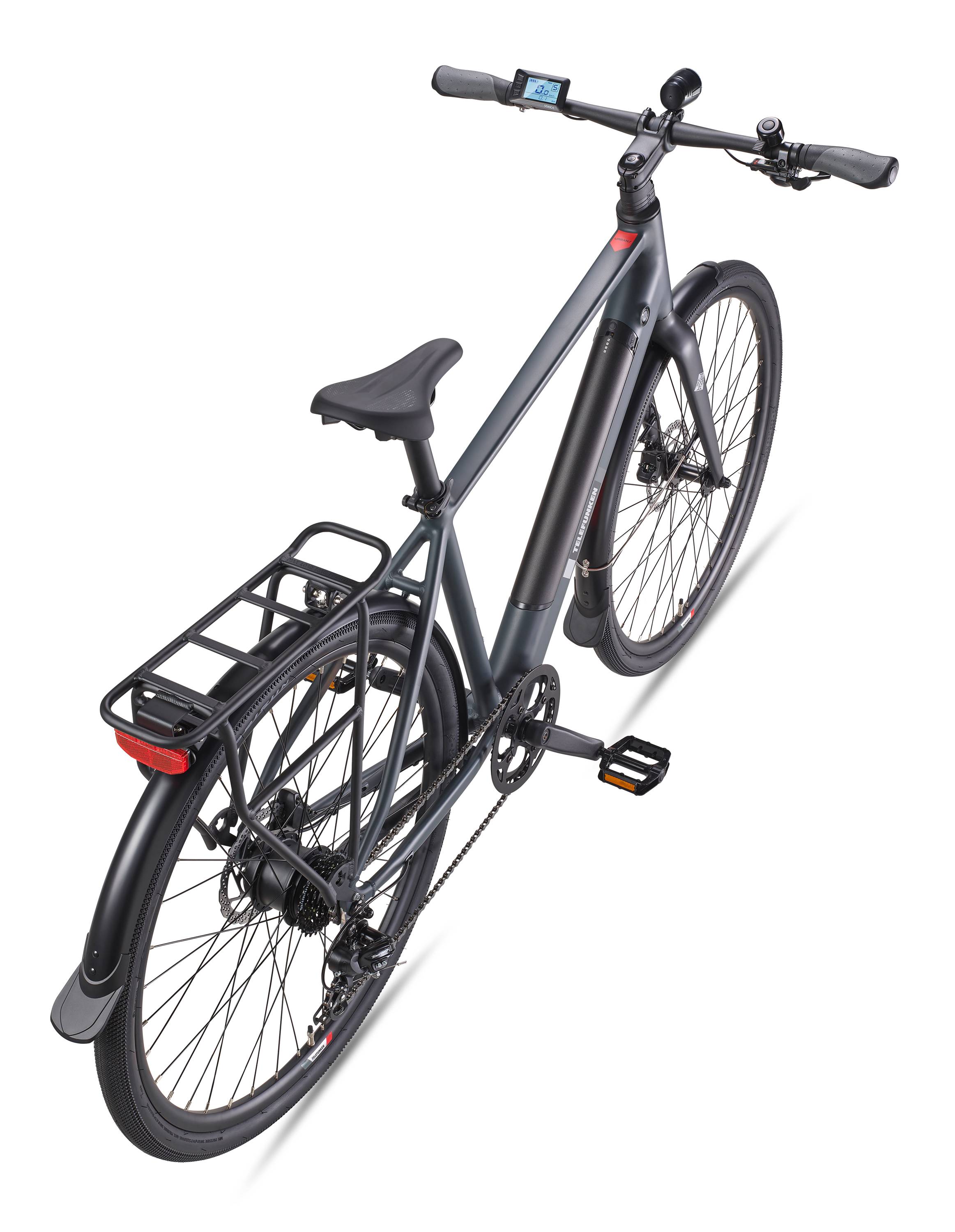 Telefunken Urban E-Bike Herren UH210 28 Zoll Hinterradmotor 7-Gang Kettenschaltung