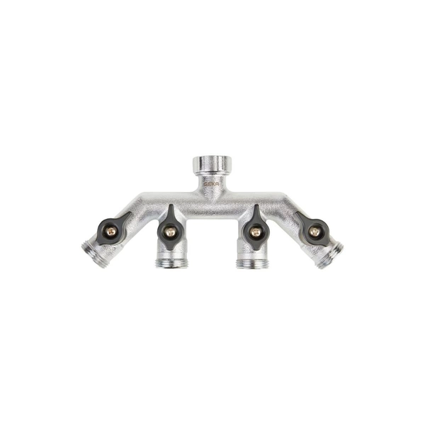 GEKA® plus - Vierwegeventil - Messing verchromt - Stecksystem - AG G3/4 - VE 1 Stück - Preis per Stück GEKA® plus - Vierwegeventil - Messing verchromt - Stecksystem - AG G3/4 - VE 1 Stück - Preis per Stück