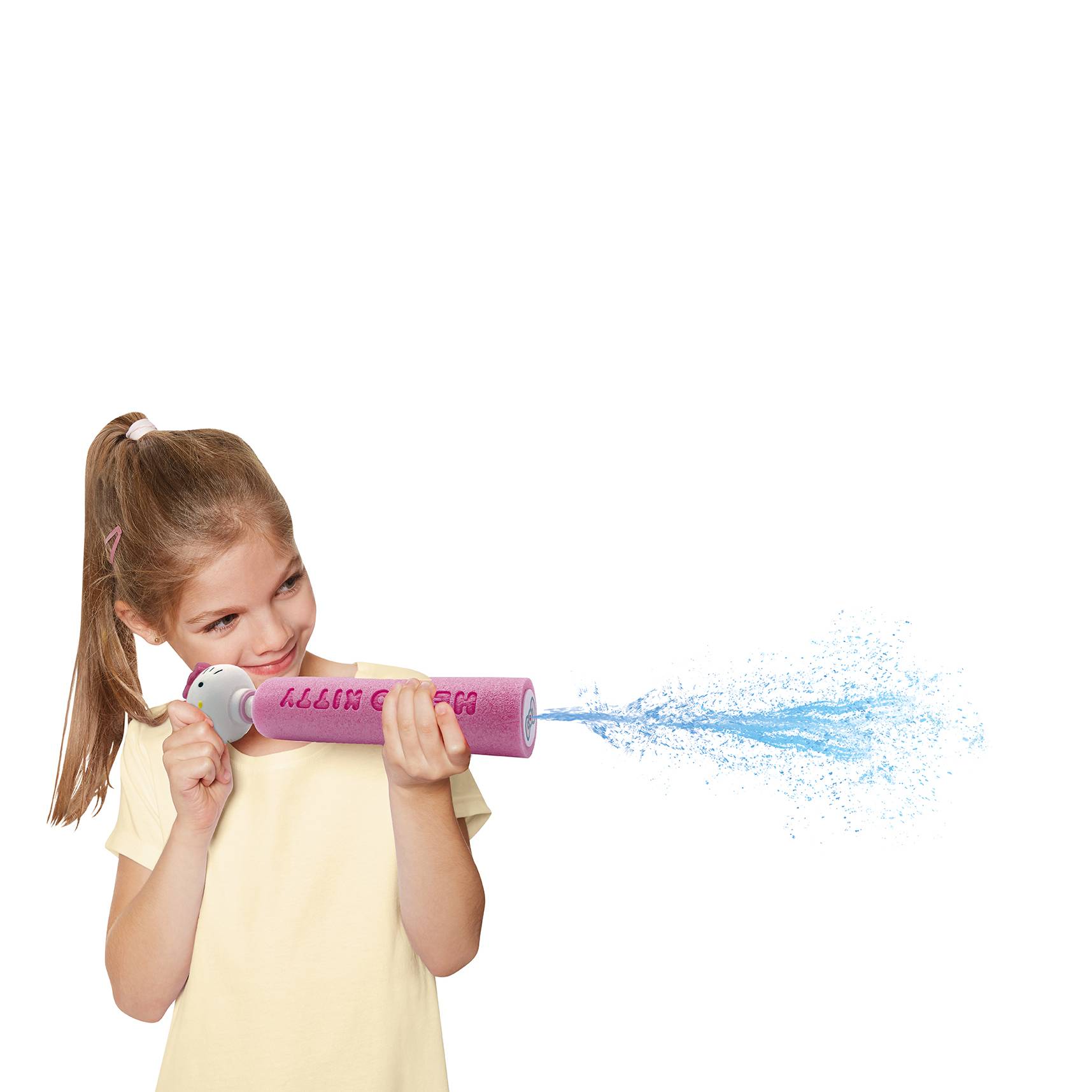 Happy People - Wasserspritze - Hello Kitty Foamshooter mit 3D Kopf (26cm) Wasserpistole