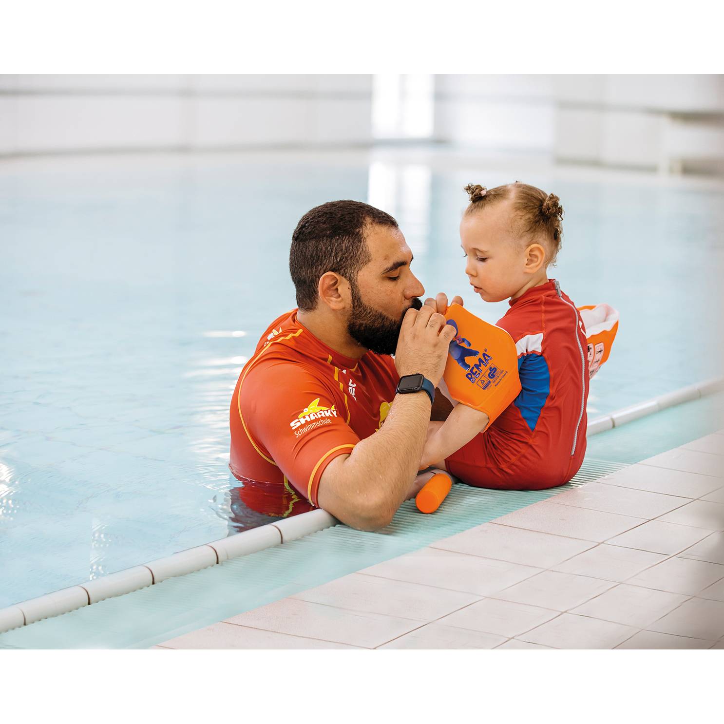 Happy People - BEMA® Schwimmflügel - für Kinder von 0-1 Jahren (orange, Gr. 00) Schwimmhilfen