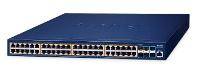 Planet Layer 3 48-Port 10/100/1000T 802.3at PoE+ 6-Port 10G SFP+ - 0,1 Gbps - 48