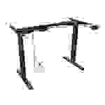 Tischgestell IcyBox elektr. höhenverstel. ohne Platte schwa. Multimedia-Technik Sitz-Steh-Lösungen
