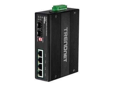 TRENDnet Industrie Switch 6 Port Gbit PoE IP30 Metall Multimedia-Technik Switche