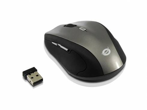 CONCEPTRONIC Reisemaus WLS USB-A/1600DPI/6Tasten R schwarz Eingabe / Ausgabe Mäuse & Tastaturen