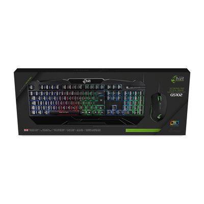 MediaRange Gaming-Set Tastatur 104 Tast + Maus 6-Tast (UK) Eingabe / Ausgabe Mäuse & Tastaturen