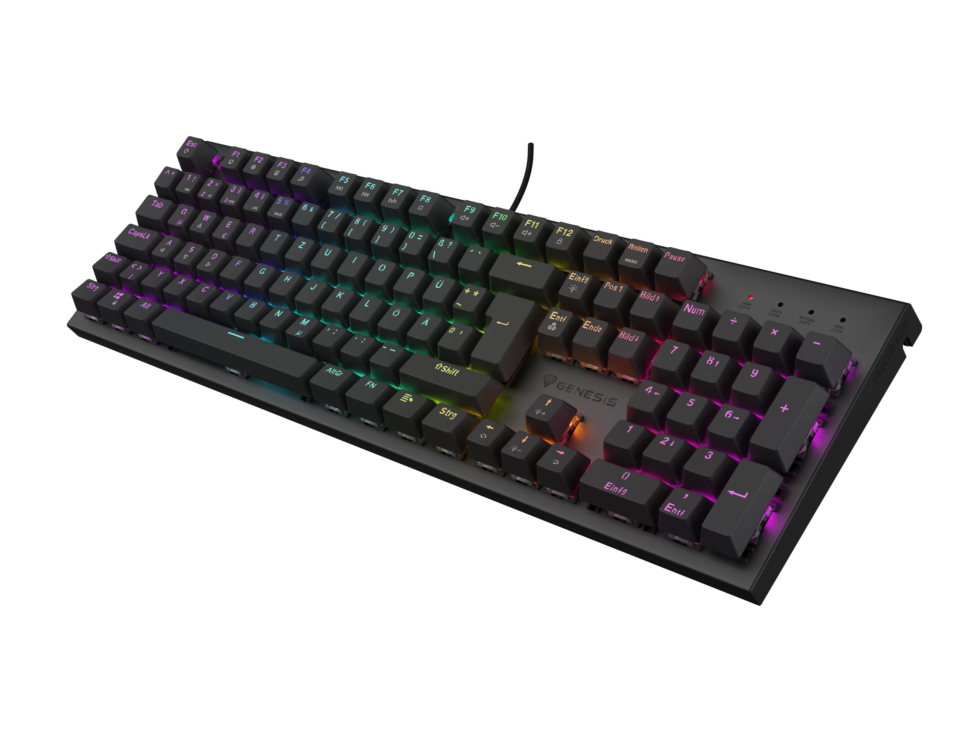 Genesis Gaming Tastatur THOR 303 brown kabelgeb. (DE) Eingabe / Ausgabe Mäuse & Tastaturen