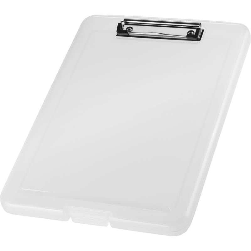 helit Klemmbrett mit Aufbewahrungsbox "the clip", A4, weiß