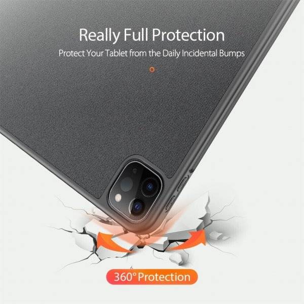 Dux Ducis Domo Hartschale Tablethülle mit Smart Sleep und integrierter Standfunktion für iPad Pro 11" (2024) Blau