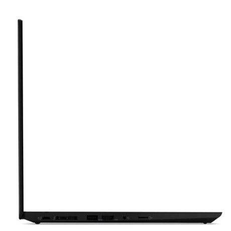 Schlanker schwarzer Laptop in Seitenansicht gezeigt, wobei das dünne Profil und die Tastaturunterlage betont werden.