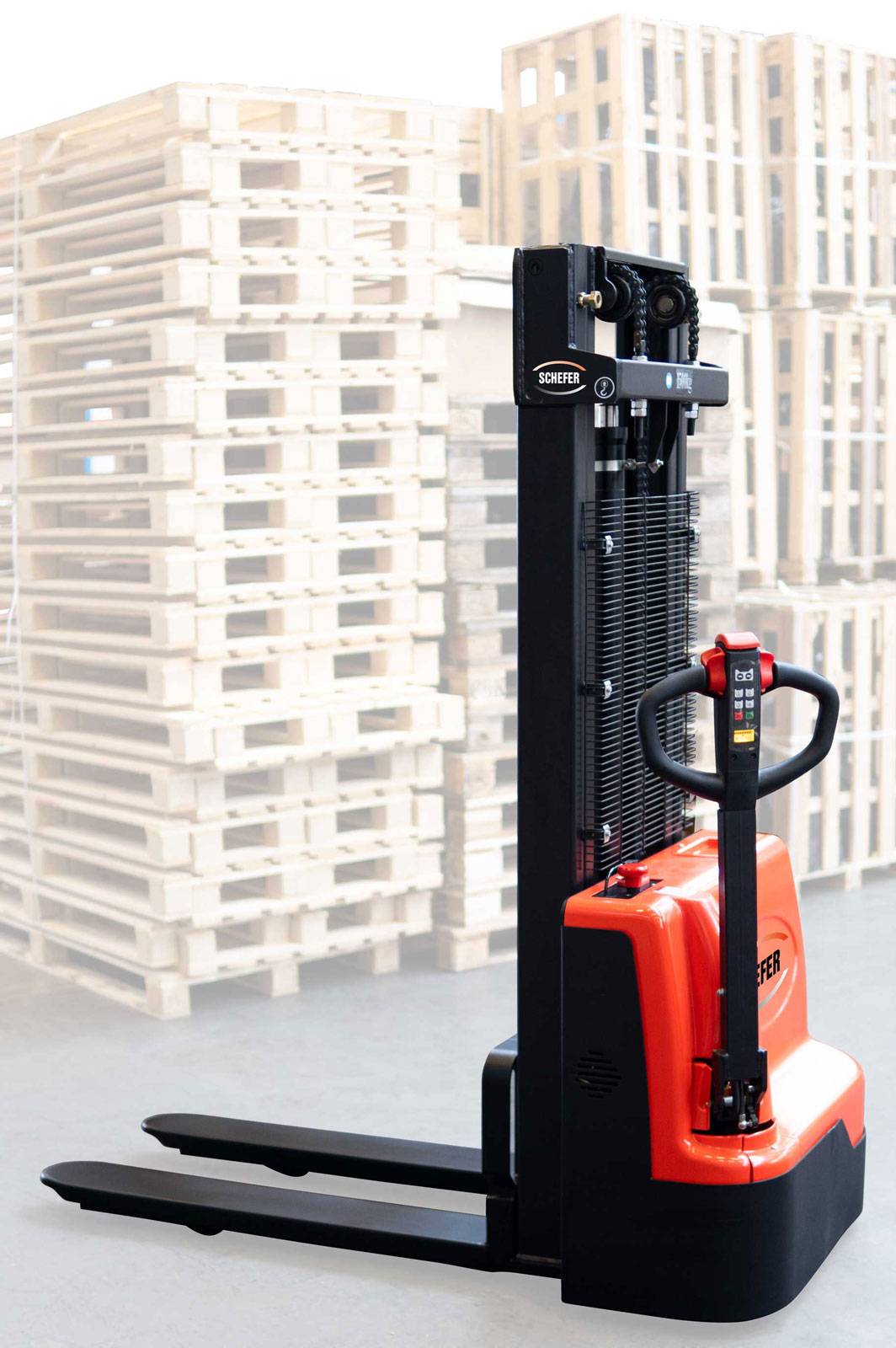Schefer Deichselstapler EGV ECO Elektro Hubwagen Tragkraft 1500kg Hubhöhe 3000mm
