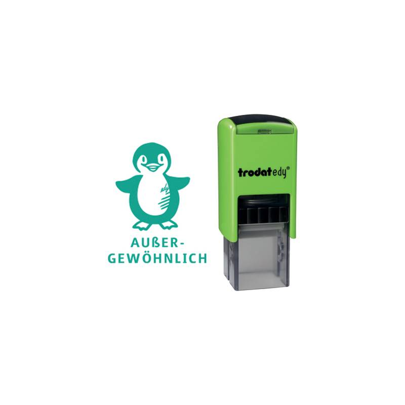 trodat Motivationsstempel Edy "Pinguin", grün