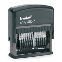 TRODAT - Ziffernstempel Printy schw+Kissen schw 48313